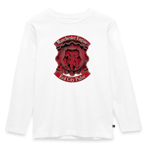 Red Manchester T Shirt, Red Soccer City Pride Gift - Toddler Premium Organic Long Sleeve Shirt