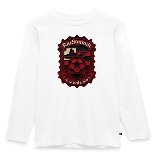 Flamengo Scarlet Summit T-Shirt, Football Gift - Toddler Premium Organic Long Sleeve Shirt