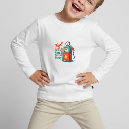 Fuel Up and Drive Happy - Toddler Premium Organic Long Sleeve Shirt