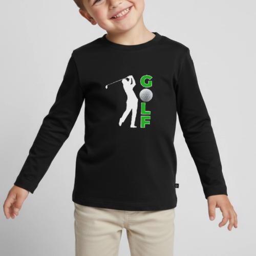 Golf: Classic Golf Motion - Toddler Premium Organic Long Sleeve Shirt
