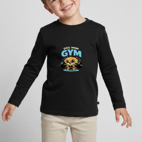 Chibi Dog Gym Workout - Toddler Premium Long Sleeve Shirt