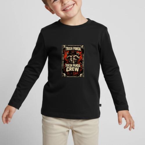 Midnight Forager Raccoon Mushroom Hunter - Toddler Premium Organic Long Sleeve Shirt