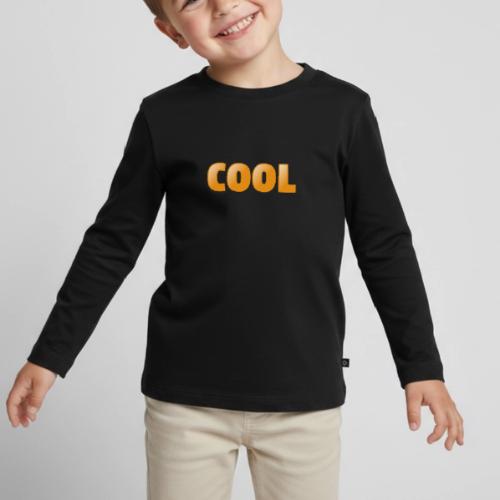 Cool 3D Word Design – Bold Chill Style - Toddler Premium Organic Long Sleeve Shirt