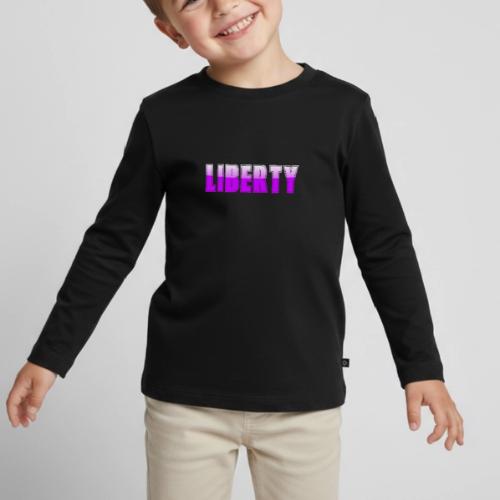 Liberty Typography Graphic Design - Toddler Premium Organic Long Sleeve Shirt