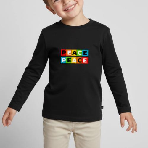 Colorful Peace - Toddler Premium Organic Long Sleeve Shirt