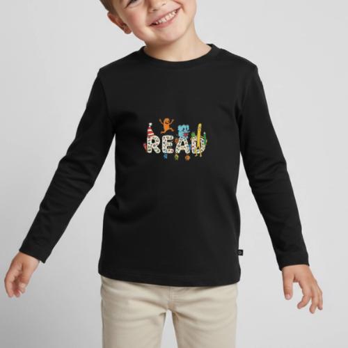 Whimsical READ Kids Cartoon - Toddler Premium Long Sleeve Shirt