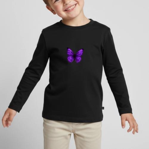 Neon Purple Butterfly - Toddler Premium Long Sleeve Shirt
