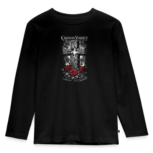 Crimson Verdict Stone Cross Light Tee - Toddler Premium Organic Long Sleeve Shirt