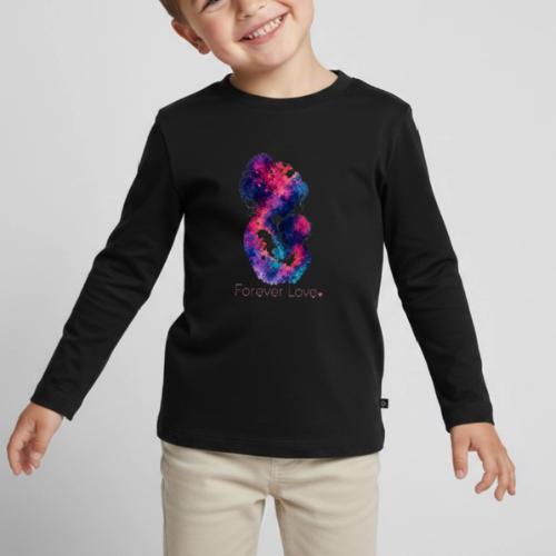 Forever Love-Vibrant Watercolor Mother-Child - Toddler Premium Organic Long Sleeve Shirt