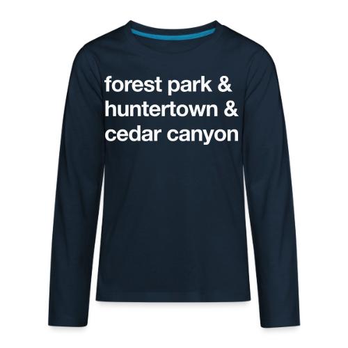 1 Church 3 Locations - Kids' Premium Long Sleeve T-Shirt