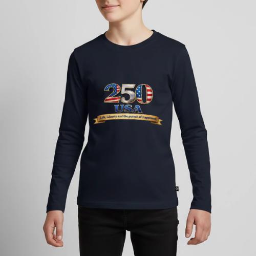 250 USA Liberty Banner - Kids' Premium Long Sleeve T-Shirt