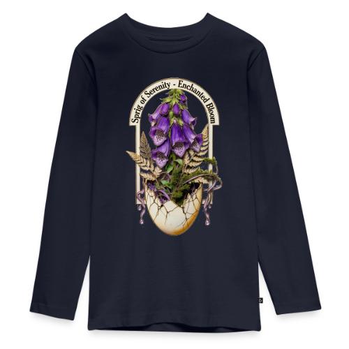 Spring Serenity Foxglove Tee, Easter Gift for wife - Kids' Premium Long Sleeve T-Shirt