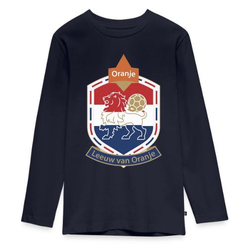 Netherlands Lion Crest T-Shirt, Dutch Badge Gift - Kids' Premium Long Sleeve T-Shirt