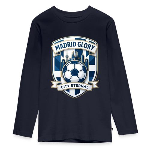 Madrid Skyline Glory T Shirt, Madrid Fan Gift - Kids' Premium Long Sleeve T-Shirt