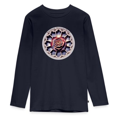 Easter Rose Resurrection T Shirt, Spring Gift - Kids' Premium Long Sleeve T-Shirt