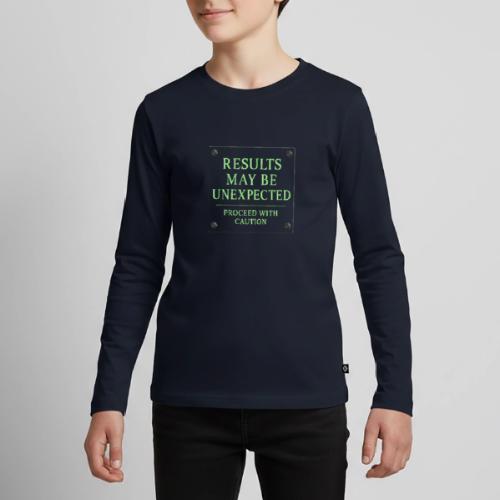 Results May Be Unexpected - Neon Green - Kids' Premium Long Sleeve T-Shirt