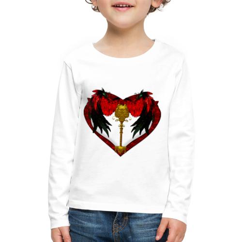 Angela's Valentine Heart - Kids' Premium Long Sleeve T-Shirt