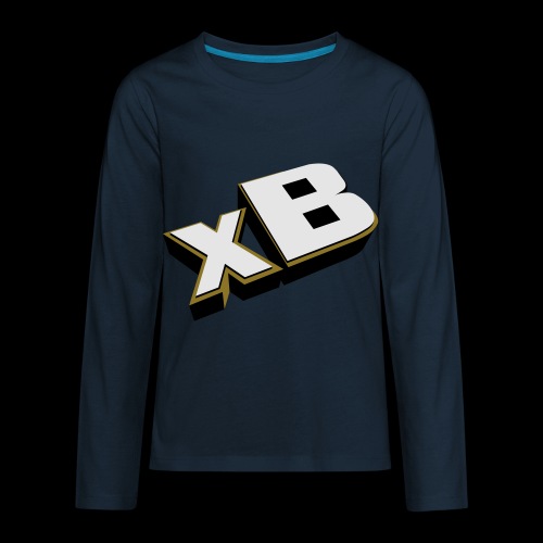 xB Logo (Gold) - Kids' Premium Long Sleeve T-Shirt
