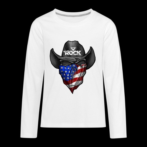 Eye rock cowboy Design - Kids' Premium Long Sleeve T-Shirt