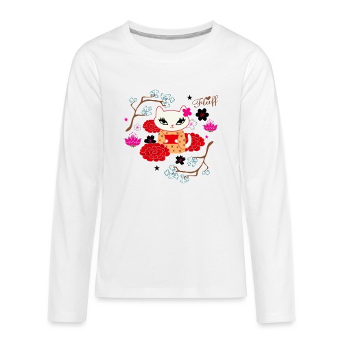 Kimono Cat - Kids' Premium Long Sleeve T-Shirt