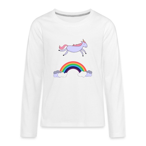 Flying Unicorn - Kids' Premium Long Sleeve T-Shirt