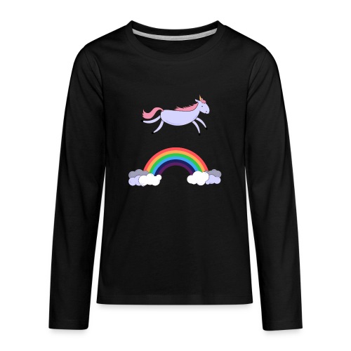 Flying Unicorn - Kids' Premium Long Sleeve T-Shirt