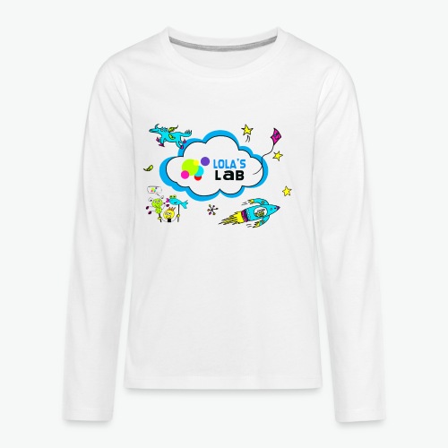 Lola's Lab illustrated logo tee - Kids' Premium Long Sleeve T-Shirt