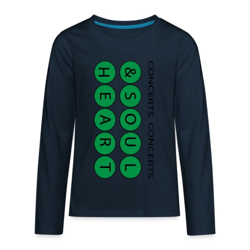 Heart & Soul Concerts text design - Mother Earth - Kids' Premium Long Sleeve T-Shirt