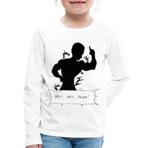 Hey Hey Team Silhouette - Kids' Premium Long Sleeve T-Shirt