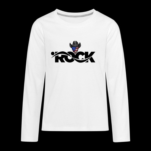 Eye Rock Cowboy Design - Kids' Premium Long Sleeve T-Shirt