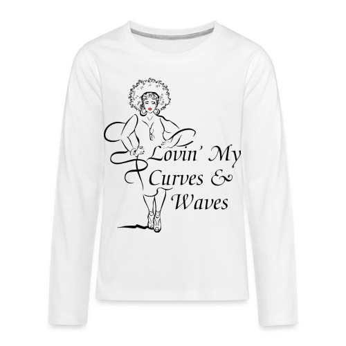 Curves Waves Trans - Kids' Premium Long Sleeve T-Shirt