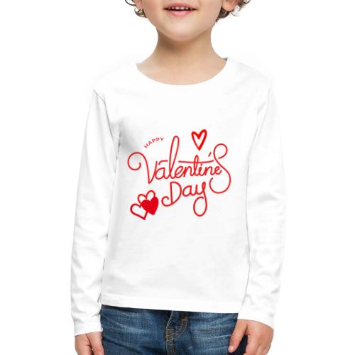San Valentín, Moda Celebra Día 14 de Febrero - Kids' Premium Long Sleeve T-Shirt