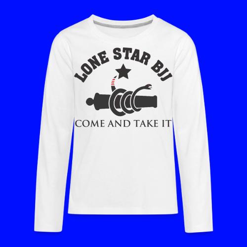 Lone Star BJJ - Come and Take It - Black and Red - Kids' Premium Long Sleeve T-Shirt