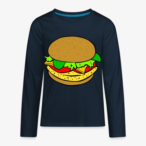 Comic Burger - Kids' Premium Long Sleeve T-Shirt