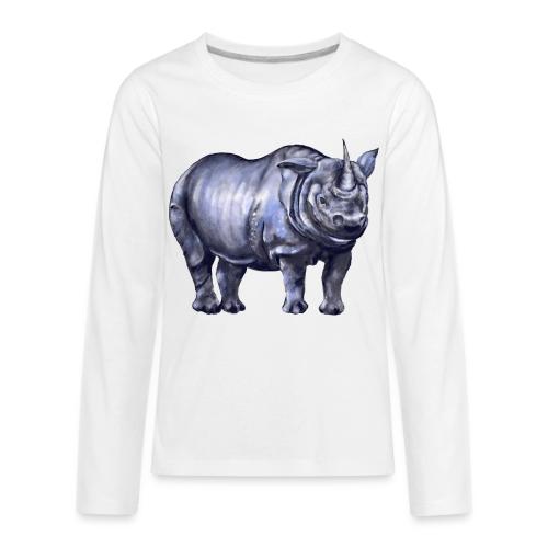 One horned rhino - Kids' Premium Long Sleeve T-Shirt