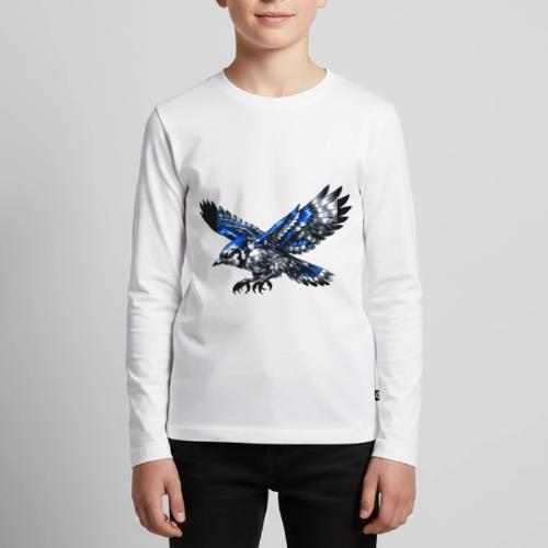 Silver Blue Jay Dive - Kids' Premium Long Sleeve T-Shirt