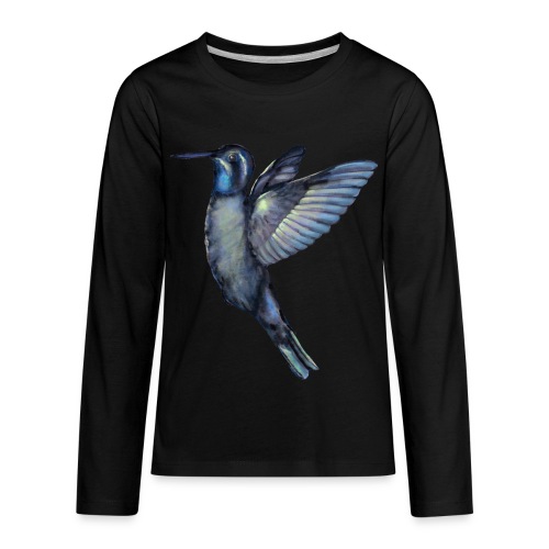 Hummingbird in flight - Kids' Premium Long Sleeve T-Shirt
