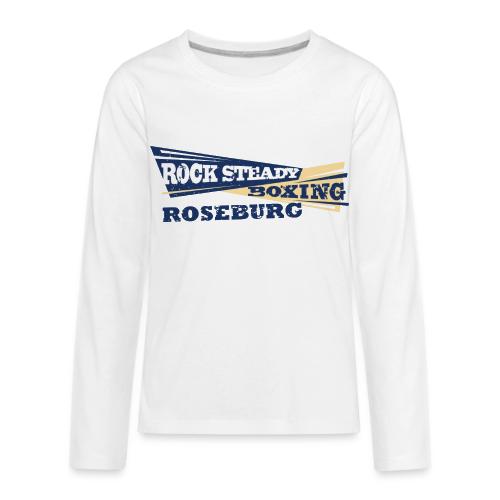 Rock Steady Boxing of Roseburg Full Color - Kids' Premium Long Sleeve T-Shirt