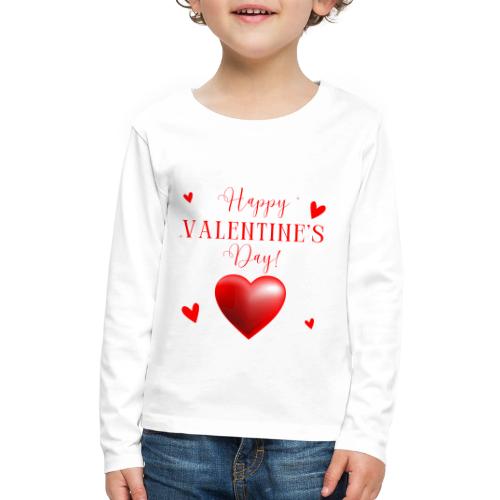 Valentin Designs, Fashion February 14 Valentine's. - Kids' Premium Long Sleeve T-Shirt