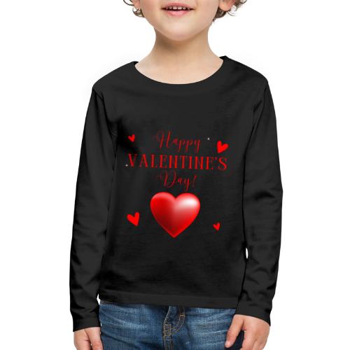 Valentin Designs, Fashion February 14 Valentine's. - Kids' Premium Long Sleeve T-Shirt