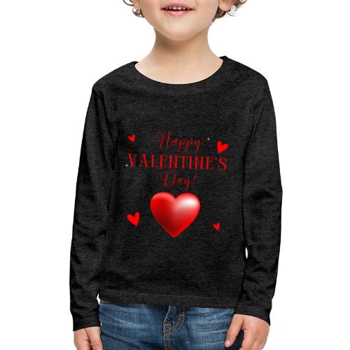 Valentin Designs, Fashion February 14 Valentine's. - Kids' Premium Long Sleeve T-Shirt
