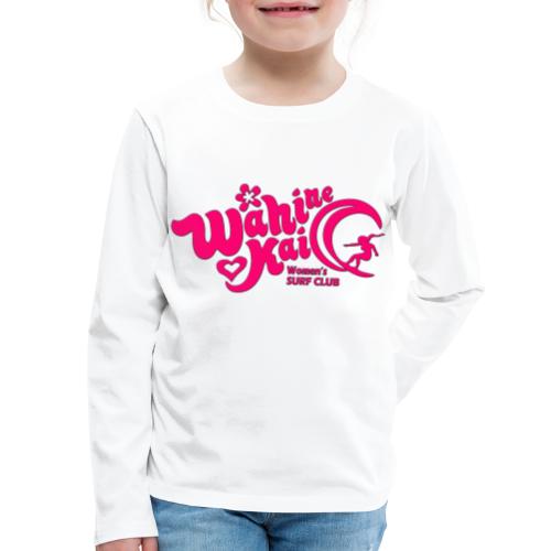 Wahine Kai Logo pink - Kids' Premium Long Sleeve T-Shirt