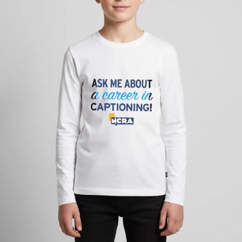 109 3 Store Ask me captioner - Kids' Premium Long Sleeve T-Shirt
