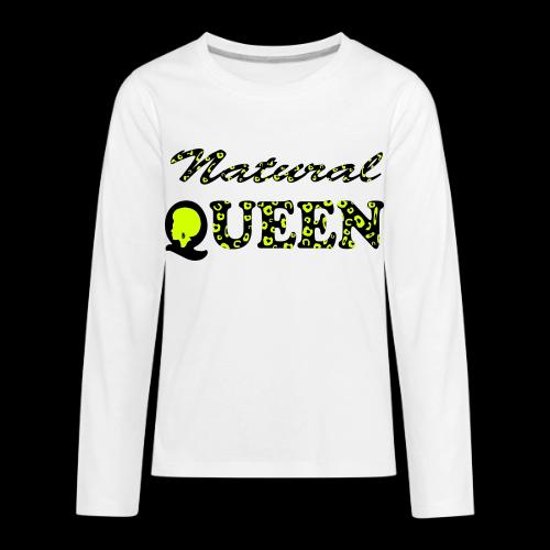 TOTALLY NATURAL QUEEN - WILD - Kids' Premium Long Sleeve T-Shirt