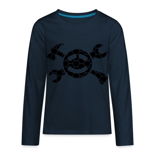 Black Stencil ABC Symbol - Kids' Premium Long Sleeve T-Shirt