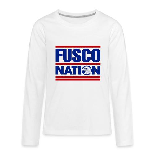 Fusco Nation with Eagle (250th Show Commemorative) - Kids' Premium Long Sleeve T-Shirt