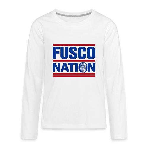 Fusco Nation with Mic (250th Show Commemorative) - Kids' Premium Long Sleeve T-Shirt