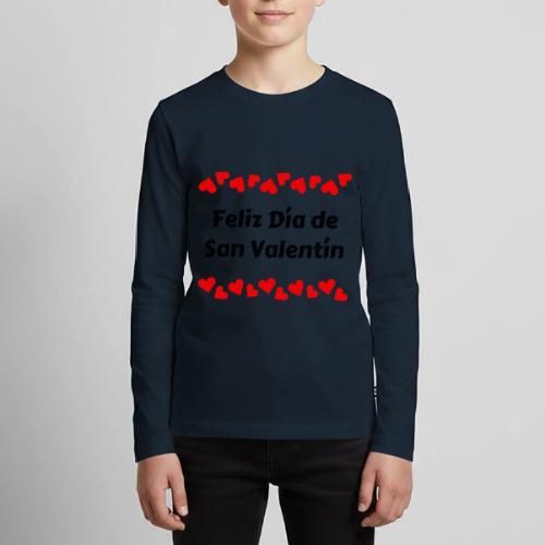 February Celebrating Valentine's Day, February 14 - Kids' Premium Long Sleeve T-Shirt