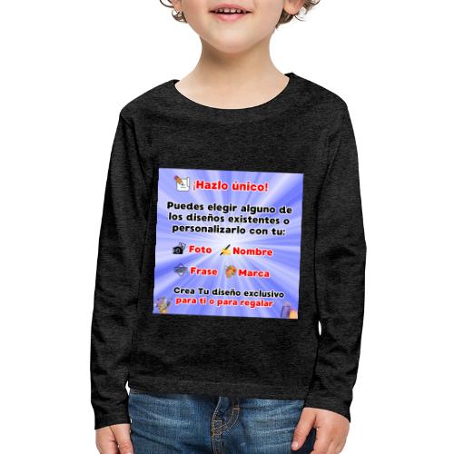 Personalized Souvenirs with Photo, Phrase, Design - Kids' Premium Long Sleeve T-Shirt