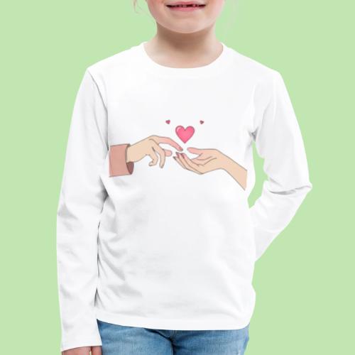 Valentine’s Touch - Kids' Premium Long Sleeve T-Shirt